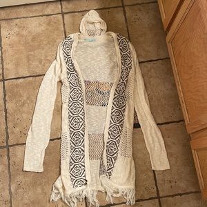 Aztec cardigan with fringe Maurice’s medium